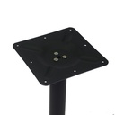 Base tavolo in acciaio nero