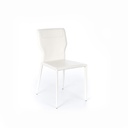 2x Sedia in similcuoio bianco