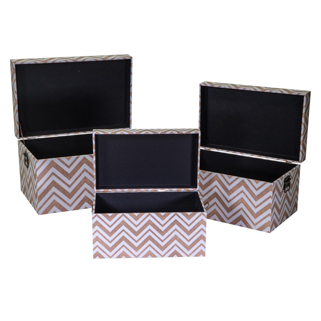 Rectangular brown eco-leather trunk 1-3 cm64x40h35