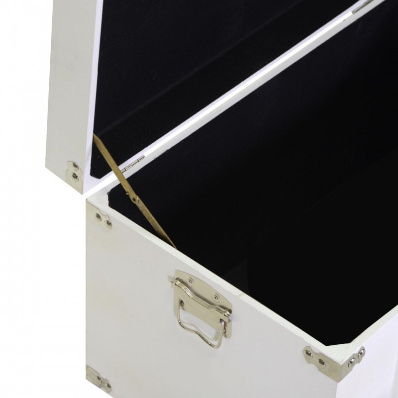 Baule legno 1-3 bianco rettangolare