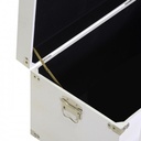 Baule legno 1-3 bianco rettangolare