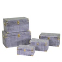 Bauli in legno n. 5 rettangolari