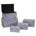 Bauli in legno n. 5 rettangolari