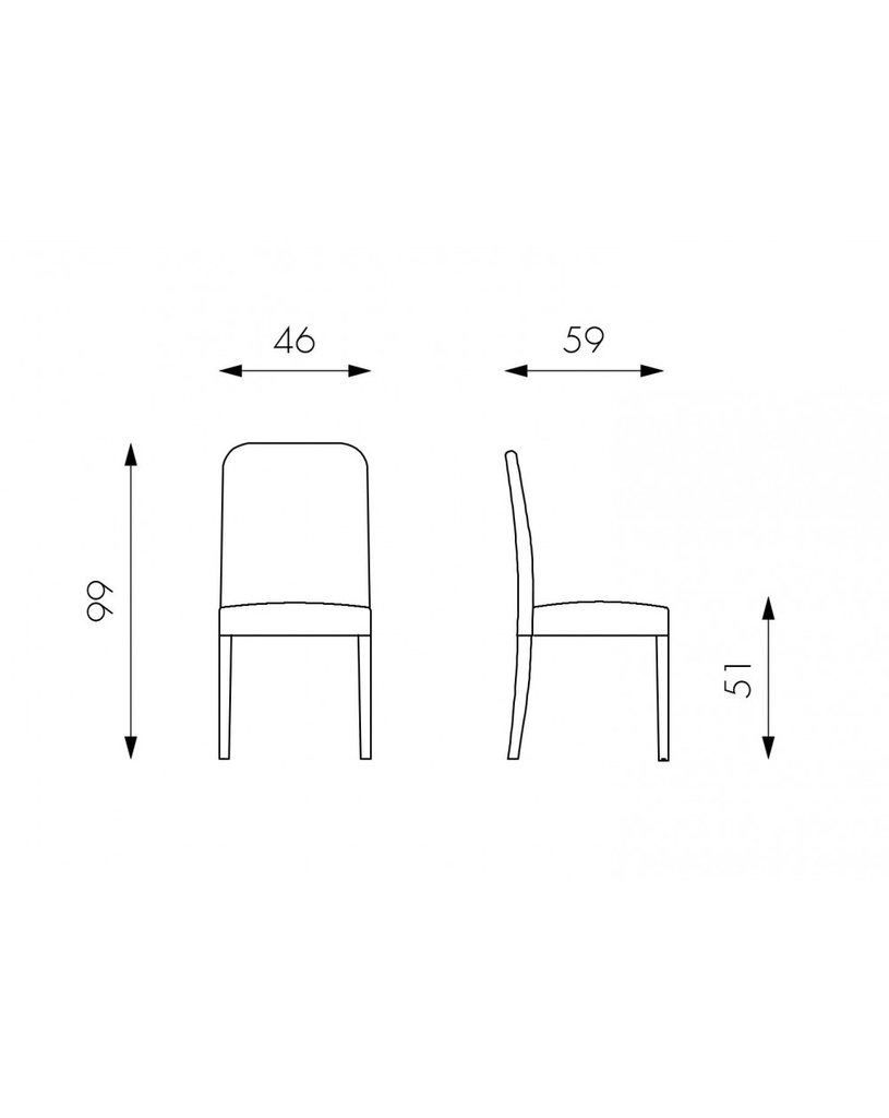 2x Sedia in similpelle - Anita