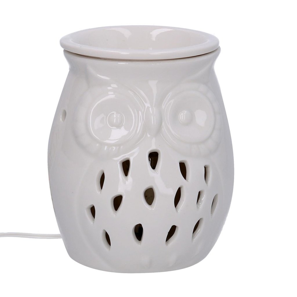 Owl ceramic essence burner with plug cmø9,5h13,5