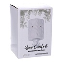 Bruciaessenze plug ceramica trecce bianco  cm10,4x7,9h12,7