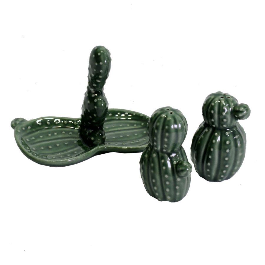 Cactus ceramica verde cm13,5x8,5h10