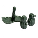 Cactus ceramica verde cm13,5x8,5h10