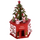 Calendario dell'avvento legno albero cm20,5x23,5h37