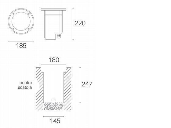 Calpestabile E27  linea route  acciaio