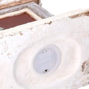 Camino led resina babbo natale bianco cm27,5x23h51