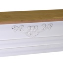 Camino legno bianco cm108x20h100