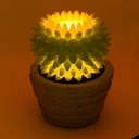 Candela Led Cactus con vaso cm 23 x 28 h