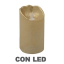 Candela led a batteria platino cmø8h16,5