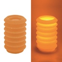 Led candle lantern orange fountain cmø13,5h20