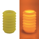 Led candle lantern yellow fountain cmø13,5h20