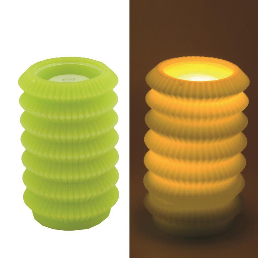 Candela led lantern green fontana cmø13,5h20