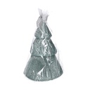 Candela paraffina albero verde cmø9h13,5