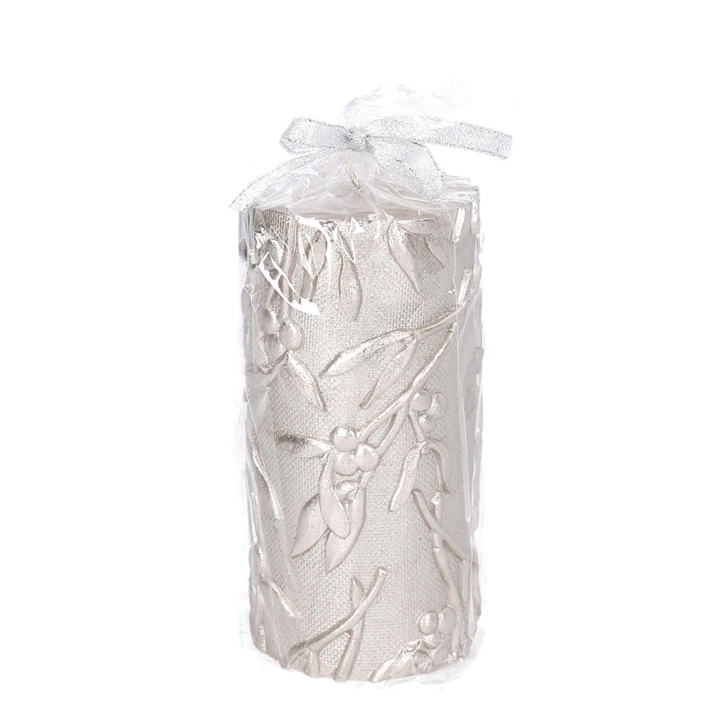 Candela paraffina champagne cm ø7,5h15