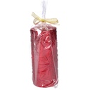 Candela paraffina rosso cm ø7h15