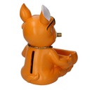 Cane resina svuotatasche arancione cm 22x22h30