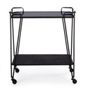 Carrello Zaira in metallo nero