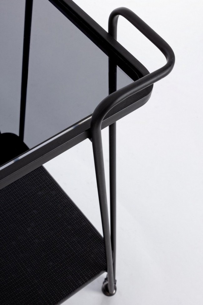 Carrello Zaira in metallo nero
