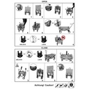 Carrello in tessuto rosso pieghevole con maniglia e ruote