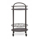 Carrello per bottiglie in acciaio Grigio Antracite