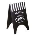 Rectangular black open-close iron sign cm45x41x70.5