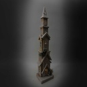 Casetta legno con led naturale cm14x12h69