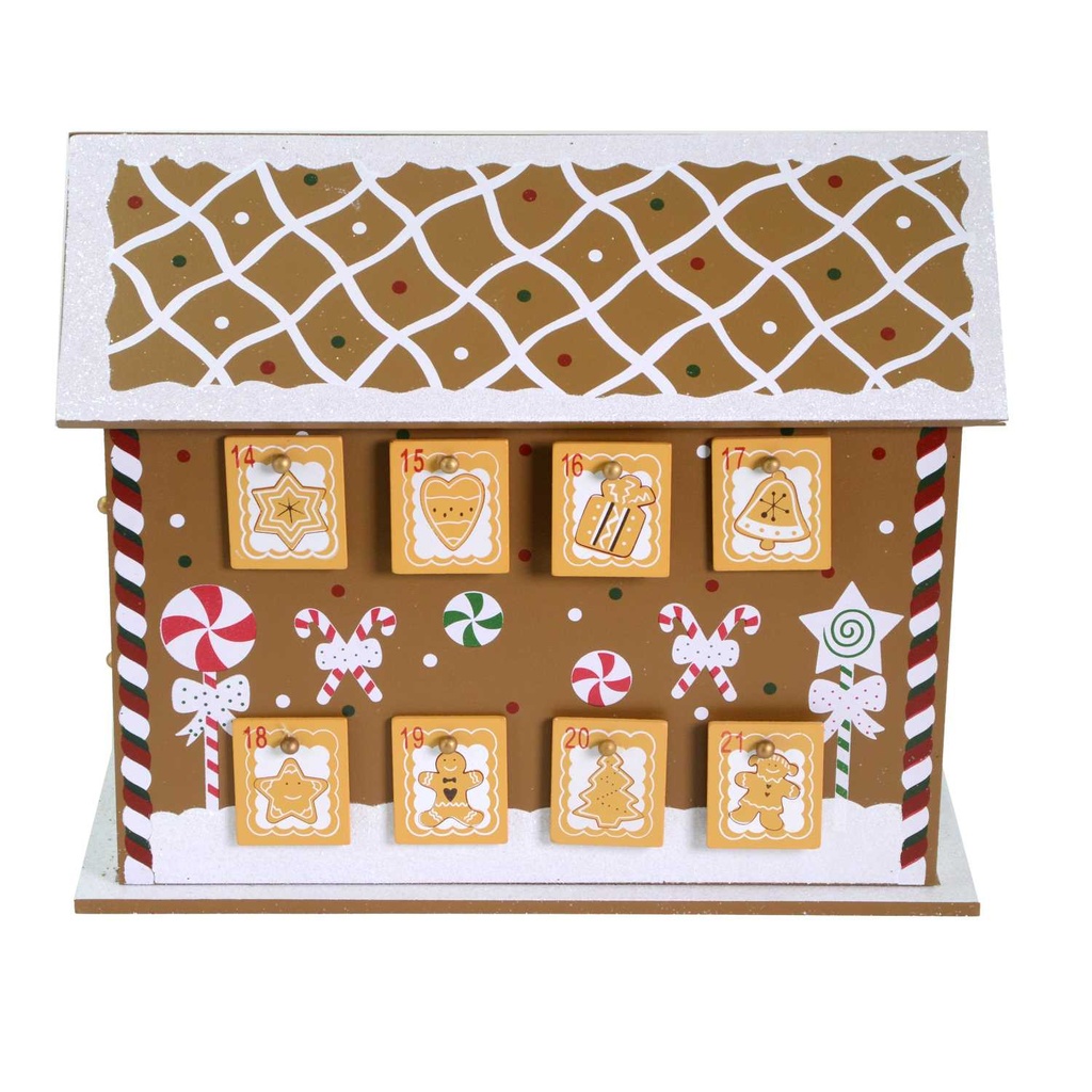 Casetta legno pan di zenzero cm33x17h27