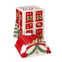 Casetta resina rosso cm 12x11h20,5