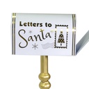 Cassetta posta metallo oro cmø33h127