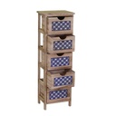 Cassettiera Amsterdam 5 cassetti cm30x23xh94