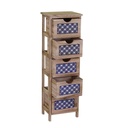 Cassettiera Amsterdam 5 cassetti cm30x23xh94