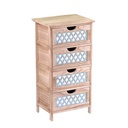 Cassettiera Anversa 4 cassetti cm40x30xh77