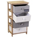 Cassettiera Brenda bottone 4 cassetti cm40x29xh73