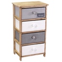 Cassettiera Brenda bottone 4 cassetti cm40x29xh73