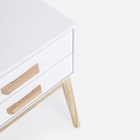 Cassettiera ORDINARY bianca 2 cassetti 58h cm