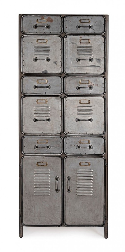 Cassettiera Store 2 ante e 10 cassetti stile industrial