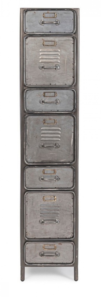 Cassettiera Store 7 cassetti in stile industriale
