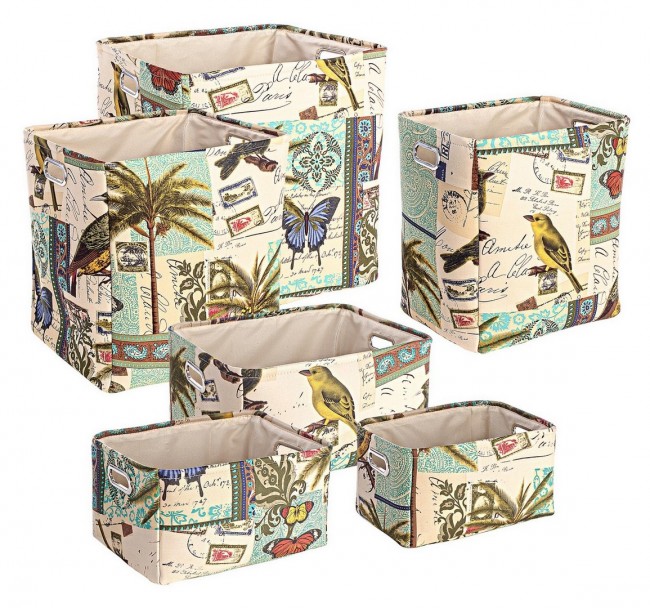 2x Set6 P.Oggetti Botanic Rett Blu