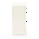 Cassettiera in legno tre cassetti Bianca AMABEL 40x32x h70 cm