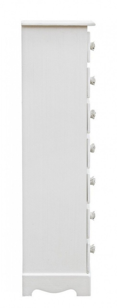 Cassettiera legno bianco 7 cassetti Blanc cm 29 x 23 x89