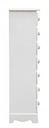 Cassettiera legno bianco 7 cassetti Blanc cm 29 x 23 x89