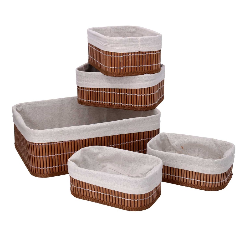 Bamboo drawer + bamboo drawer 1-2 2 pieces cm 36x26h12