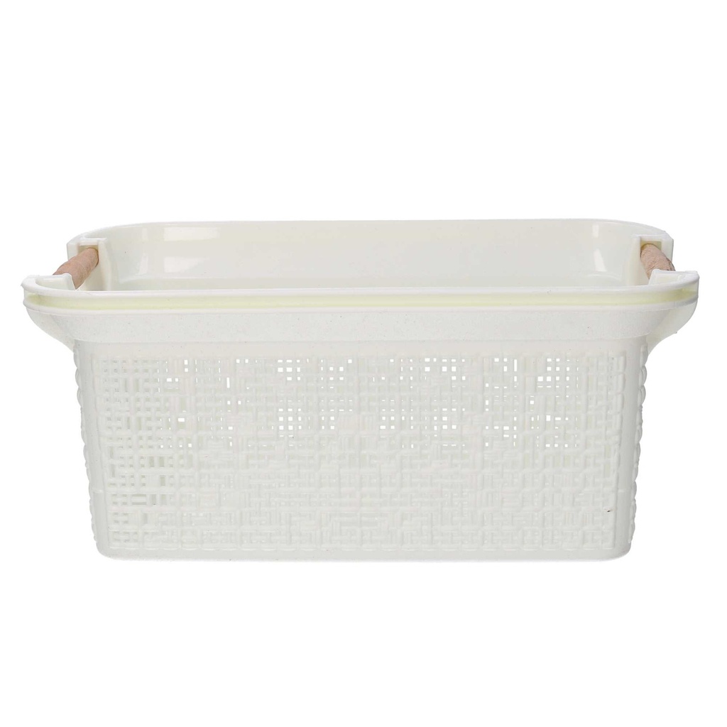 Cassetto plastica bianco rettangolare cm 53x34h24,5