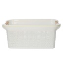 Cassetto plastica bianco rettangolare cm 53x34h24,5