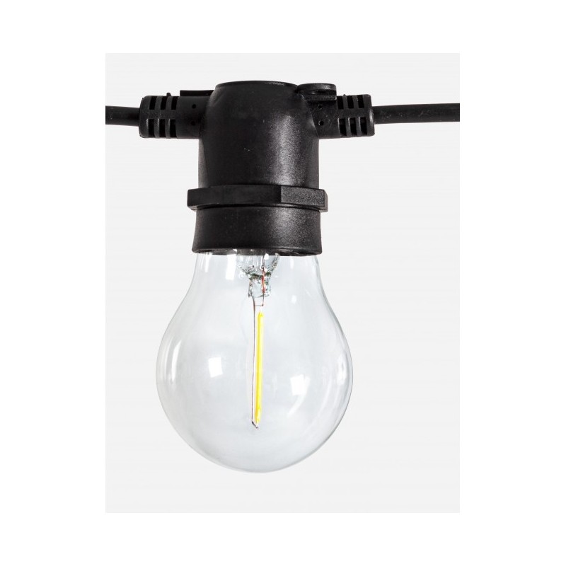 Catena luci esterno Bright 10 LED Trasparenti 8,4m
